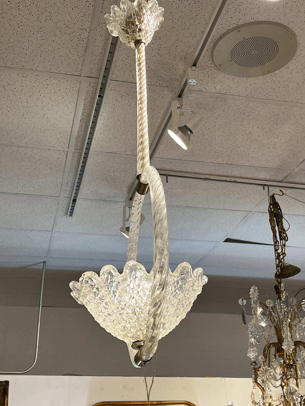 Vintage Italian Murano Pendant Chandelier