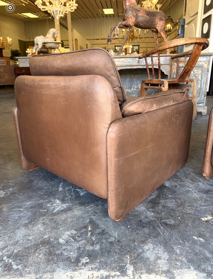 Pair of De Sede DS-61 Leather Lounge Chairs