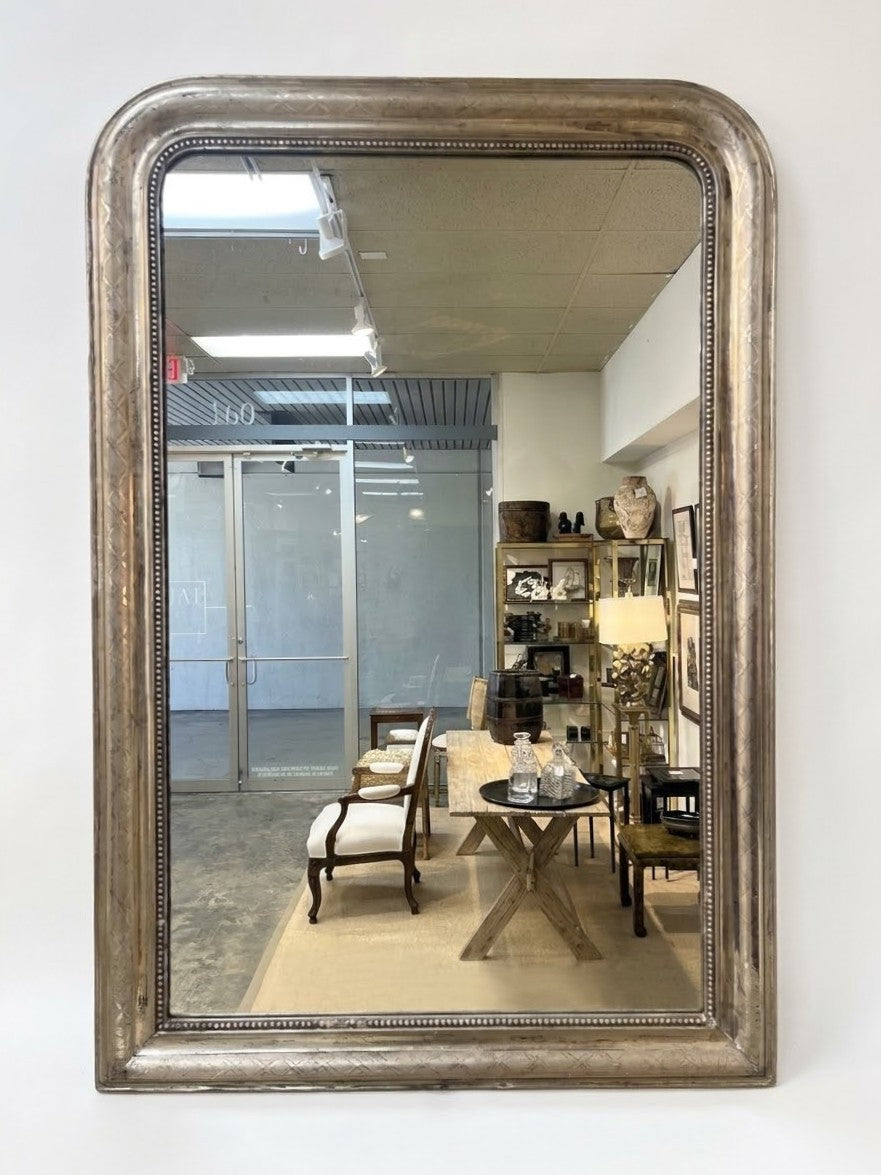 Antique Gilt Silver Louis Philippe Mirror