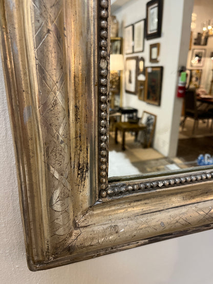 Antique Gilt Silver Louis Philippe Mirror