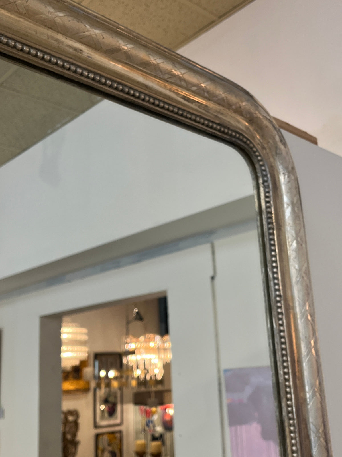 Antique Gilt Silver Louis Philippe Mirror