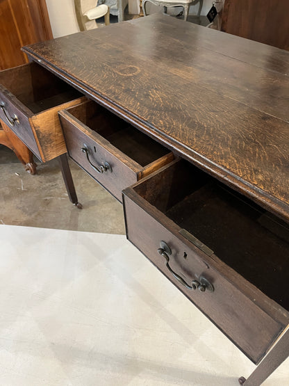 19th Century Georgian Carved Library Table