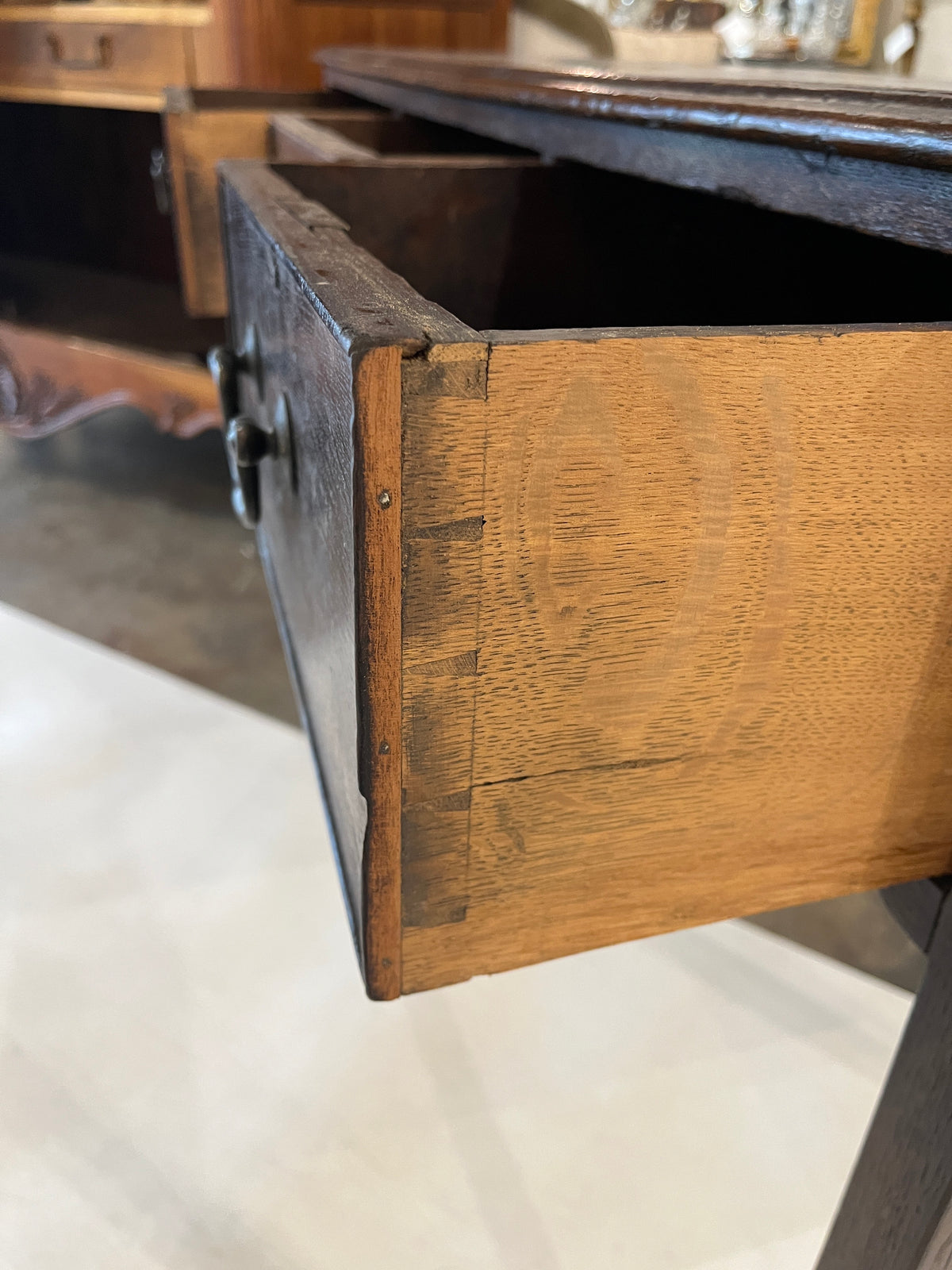19th Century Georgian Carved Library Table