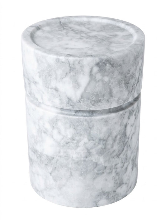 Contemporary Solid Marble Side Table / Pedestal