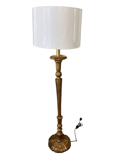 19th Century Italian Giltwood Floor Lamp