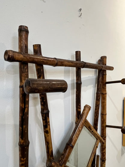 Antique Burnt Bamboo Hall Tree