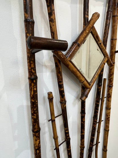 Antique Burnt Bamboo Hall Tree